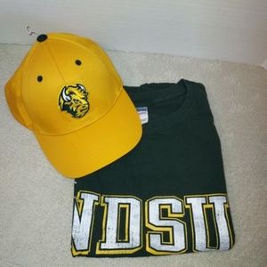 NDSU Bison men's t-shirt size 3XL and Adjustable baseball cap